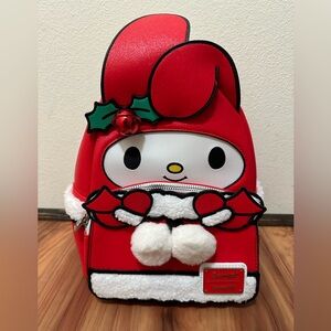 NWT Loungefly Sanrio My Melody Red Holiday Backpack